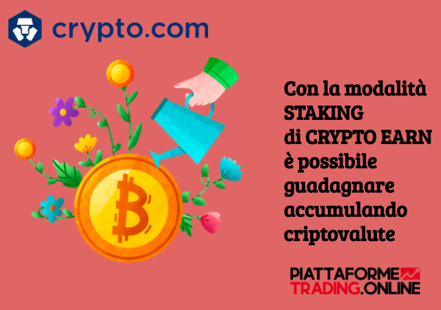 Crypto.com presenta diverse modalità di staking