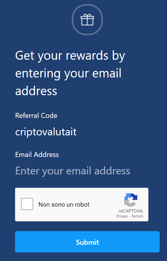 Registrazione preliminare a Crypto.com