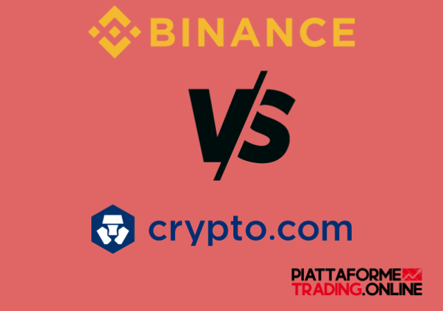 Binance contro Crypto.com: le piattaforme messe a confronto